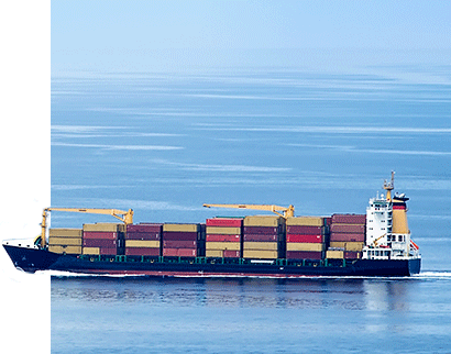 Ship loaded with cargo containers