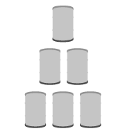 Pyramid of oil barrels